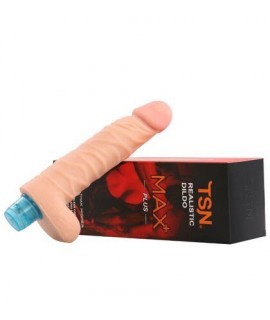 Вибратор реалистичный Max с мошонкой телесный 21 см, арт xl-101/1