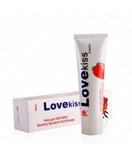 Крем-смазка лубрикант "Love Kiss" 100 мл, клубника, арт 4568