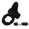 Эрекционное кольцо язычок с вибрацией черное, арт BI-014081-1