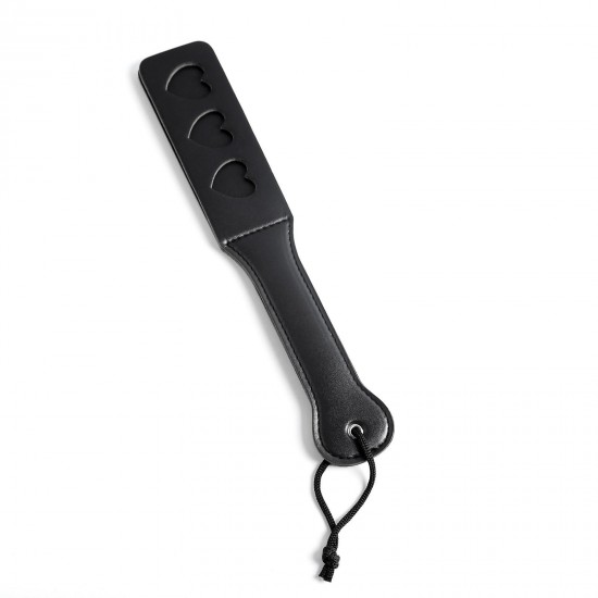 Черная шлепалка «Сердечки», арт 5215704