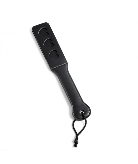 Черная шлепалка «Сердечки», арт 5215704