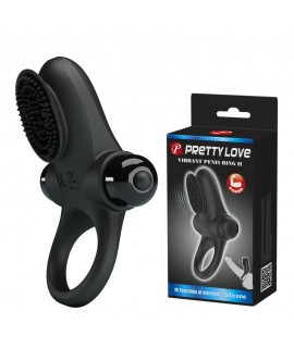 ЭРЕКЦИОННОЕ КОЛЬЦО С ВИБРОСТИМУЛЯЦИЕЙ КЛИТОРА PRETTY LOVE, арт BI-210205