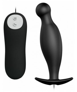 Анальный стимулятор с вибрацией, 12 см, арт  BI-040036