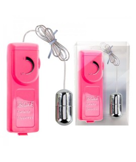 Виброяйцо, розовое, на пульте управлении, арт BI-010085