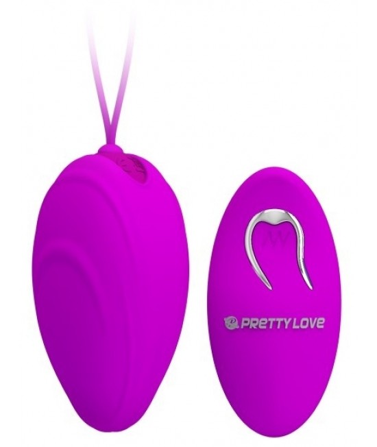 Pretty love Виброяйцо c силиконовым чехлом и пультом ДУ пластик/силикон Hyper Egg 7.4 см, арт BI-014362W-11