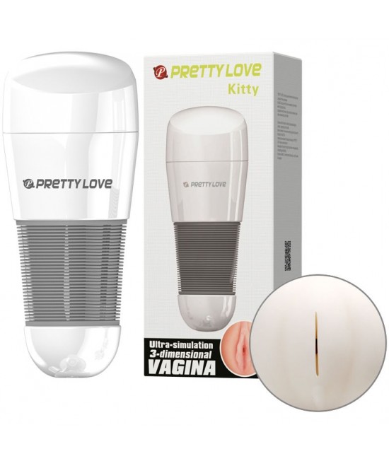 Мега-мастурбатор в виде киски, без вибрации, Baile Kitty Pretty Love, арт BM-00900T49NN-1