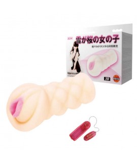 Мастурбатор в виде вагины с вибрацией, телесный, арт BM-009153