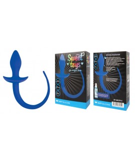 ВТУЛКА АНАЛЬНАЯ L 80 мм D 32 мм, цвет синий арт. ST-40176-2