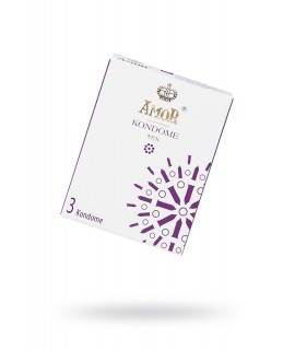 ПРЕЗЕРВАТИВЫ AMOR МИКС (MIX) №3, 18 СМ, арт 1004