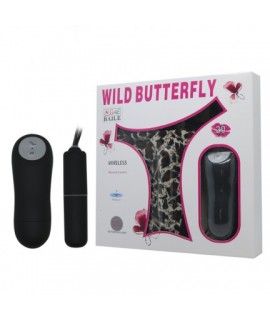 Леопардовые трусики с вибро-пулей на дистанционном управлении