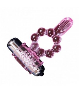 Эрекционное кольцо с вибрацией Pleasure Tongue