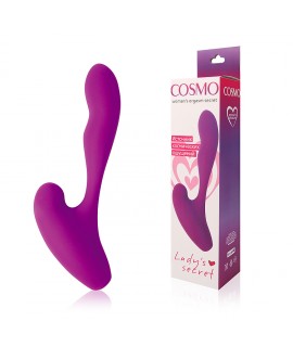 ВИБРОМАССАЖЁР цвет фиолетовый, L 120 мм D 28 мм арт. CSM-23039