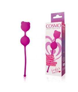 ШАРИКИ ВАГИНАЛЬНЫЕ цвет розовый D 27 мм арт. CSM-23009