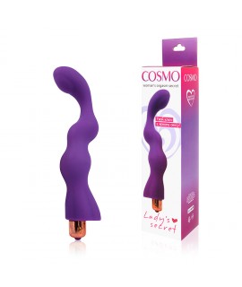 ВИБРОМАССАЖЁР, L 175 мм D 30x34 мм, цвет фиолетовый арт. CSM-23076