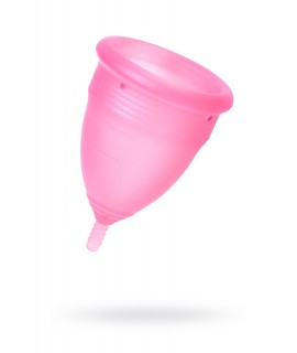 МЕНСТРУАЛЬНАЯ ЧАША ШТУЧКИ-ДРЮЧКИ, СИЛИКОН, РОЗОВЫЙ, L