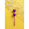 ВАГИНАЛЬНЫЕ ШАРИКИ A-TOYS BY TOYFA, СИЛИКОН, ФИОЛЕТОВЫЕ, Ø 2,7 СМ, арт 764013