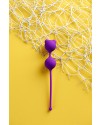 ВАГИНАЛЬНЫЕ ШАРИКИ A-TOYS BY TOYFA, СИЛИКОН, ФИОЛЕТОВЫЕ, Ø 2,7 СМ, арт 764013
