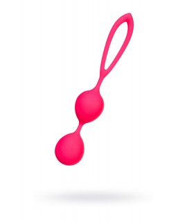 ВАГИНАЛЬНЫЕ ШАРИКИ A-TOYS BY TOYFA, СИЛИКОН, РОЗОВЫЕ, Ø 3,1 СМ, арт 764015