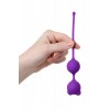 ВАГИНАЛЬНЫЕ ШАРИКИ A-TOYS BY TOYFA, СИЛИКОН, ФИОЛЕТОВЫЕ, Ø 2,7 СМ, арт 764013