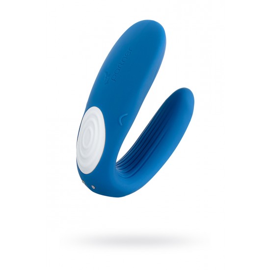 МНОГОФУНКЦИОНАЛЬНЫЙ СТИМУЛЯТОР ДЛЯ ПАР SATISFYER PARTNER WHALE, СИЛИКОН, ГОЛУБОЙ, 17СМ, арт J2008-5