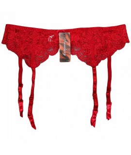 Пояс для чулок, красный, размер S/M арт 1414-1