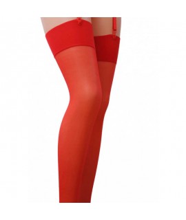 Чулки с подвесками 17 DEN, красные - 1/2, арт 4785