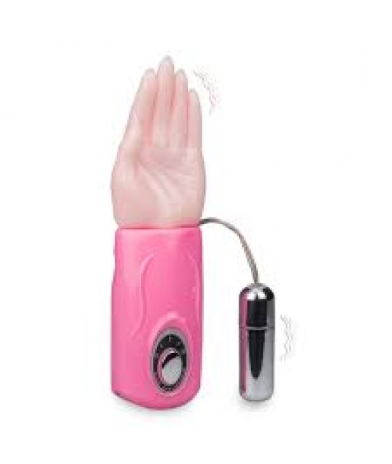 Вибро-стимулятор перезаряжаемый в форме руки, арт BI-014111-3