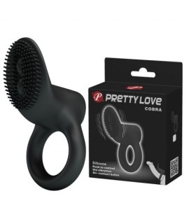 Виброкольцо с клиторальным стимулятором Pretty Love Cobra, арт BI-210147-1