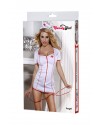 КОСТЮМ МЕДСЕСТРЫ CANDY GIRL ANGEL (ПЛАТЬЕ, СТРИНГИ, ГОЛОВНОЙ УБОР, СТЕТОСКОП), БЕЛЫЙ, XL, арт 841012-WHT-XL