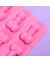 Форма для льда и шоколада «Всё отсосительно», силикон, 18.5 х 14.2 х 1.6 см, цвет розовый, арт 9176944