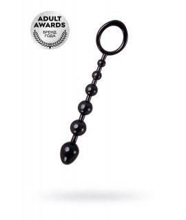 АНАЛЬНАЯ ЦЕПОЧКА TOYFA A-TOYS S, TPE, ЧЕРНЫЙ, 19,8СМ, арт 761310