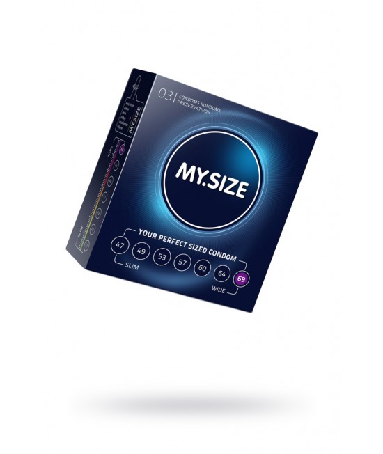 ПРЕЗЕРВАТИВЫ ''MY.SIZE'' №3 РАЗМЕР 69 (ШИРИНА 69MM), арт 129
