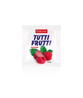 ГЕЛЬ "TUTTI-FRUTTI "МАЛИНА" серии "OraLove" одноразовая упаковка 4 г арт. 30007t