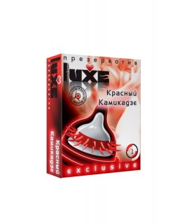 ПРЕЗЕРВАТИВЫ LUXE EXCLUSIVE КРАСНЫЙ КАМИКАДЗЕ №1, 1 ШТ., арт 601/1