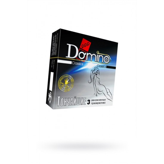 ПРЕЗЕРВАТИВЫ LUXE DOMINO CLASSICS УЛЬТРАТОНКИЕ, 18 СМ., 3 ШТ. В УПАКОВКЕ арт 662