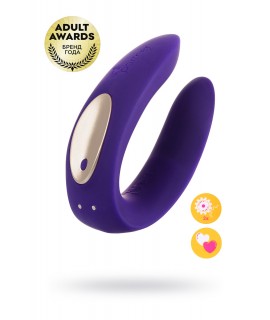 МНОГОФУНКЦИОНАЛЬНЫЙ СТИМУЛЯТОР ДЛЯ ПАР SATISFYER PARTNER TOY PLUS, СИЛИКОН, ФИОЛЕТОВЫЙ, 18 СМ., арт. Partner Plus
