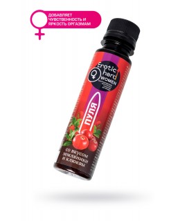 БИОСТИМУЛИРУЮЩИЙ КОНЦЕНТРАТ ДЛЯ ЖЕНЩИН EROTIC HARD “ПУЛЯ" , СО ВКУСОМ ЗЕМЛЯНИКИ И КЛЮКВЫ 100 МЛ, арт. 95