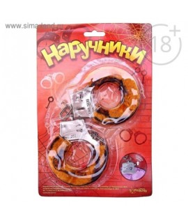 НАРУЧНИКИ ПЛЮШЕВЫЕ ТИГР артикул 329109