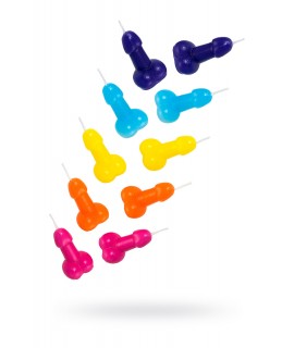 НАБОР СВЕЧИ PECADO BDSM, «МИНИ-ПЕНИС», 10 ШТ., арт. 12022-03