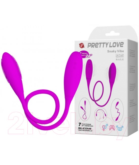 Анально вагинальный вибратор на гибком стержне Snaky Vibe, арт. BI-014327