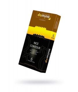 ПРЕЗЕРВАТИВЫ LUXE DOMINO CLASSIC NICE CONTOUR 6 ШТ, 18 СМ, арт.664