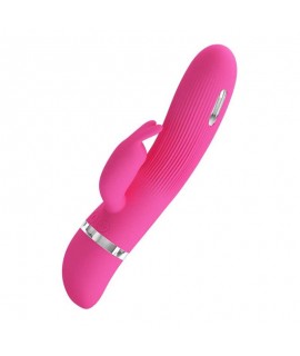 ВИБРОСТИМУЛЯТОР С КЛИТОРАЛЬНОЙ И ЭЛЕКТРОСТИМУЛЯЦИЕЙ PRETTYLOVE INGRAM, РОЗОВЫЙ, арт  bi-014663