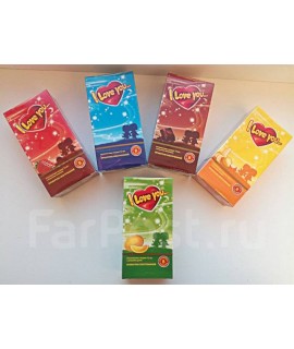Презервативы I Love You  с ароматом фруктов МИКС, 12 шт   3797334