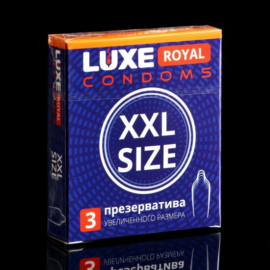 Презервативы LUXE ROYAL XXL Size, 3 шт., арт 740/1