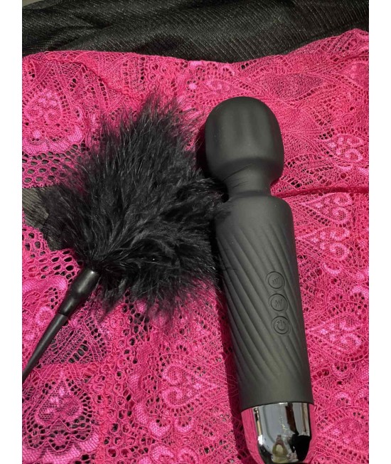 Вибромассажер Kissex в виде микрофона, цвет: Черный, арт. M-5555