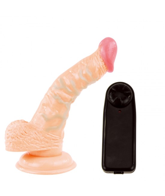 Ротатор, телесный с вибрацией L 20.5 см, D 4 см, арт BW-008082