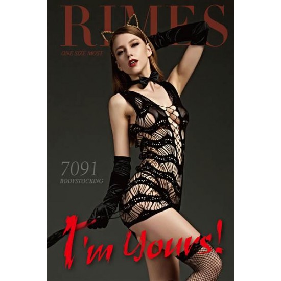 Бодистокинг, черный, ONE SIZE, арт. 7091