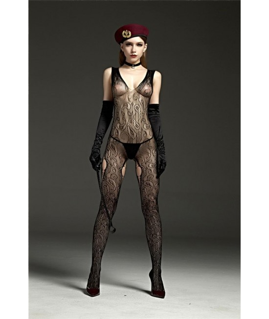 Бодистокинг, чёрный, One Size. арт 7083