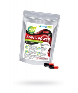 КАПСУЛЫ MAN''S POWER+LCAMITIN ВОЗБУЖДАЮЩЕЕ СРЕДСТВО 2 ШТУК  арт 49