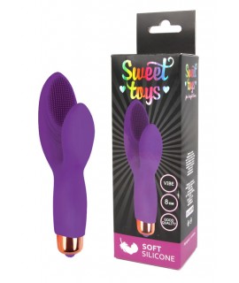 ВИБРОМАССАЖЁР L рабочей части 80 мм D 30 мм, цвет фиолетовый арт. ST-40145-5